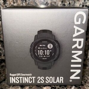 Garmin Instinct 2S Solar Rugged GPS Smartwatch - Black